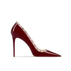 Studded Mid Heel Pumps - 8cm