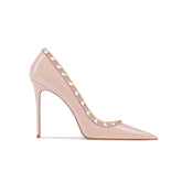 Studded Mid Heel Pumps - 8cm