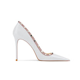 Studded Mid Heel Pumps - 8cm