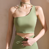 Yoga Pilates Lace Up Fitted Sports Bra