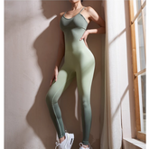Yoga Pilates Gradient Color Fitted Jumpsuit