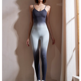 Yoga Pilates Gradient Color Fitted Jumpsuit