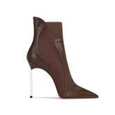 Stiletto Heel Ankle Boots - 10cm