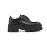 Lace Up Patent Leather Platform Oxfords