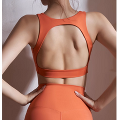 Yoga Pilates Cut Out Fitted Sports Bra
