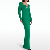 Long Sleeves Maxi Evening Dress Gown
