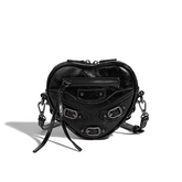 Heart Buckled Cross Body Bag