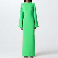 Bell Sleeves Evening Dress Gown
