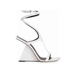 Ankle Strap Wedged Heel Sandals