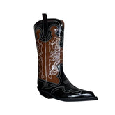 Leather Western Cowboy Knee High Boots