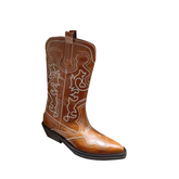 Leather Western Cowboy Knee High Boots