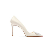 Diamante Buckled Mid Heel Pumps - 6cm