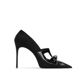 Cut Out Mid Heel Pumps - 8cm