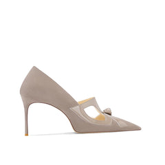 Cut Out Mid Heel Pumps - 6cm