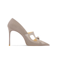 Cut Out Mid Heel Pumps - 8cm