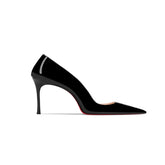 Patent Leather Mid Heel Pumps - 6cm
