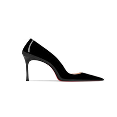 Patent Leather Mid Heel Pumps - 6cm