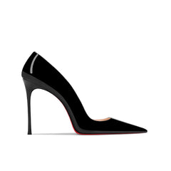Patent Leather Mid Heel Pumps - 8cm