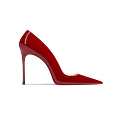 Patent Leather Mid Heel Pumps - 8cm