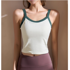 Yoga Plates Bi-Color Fitted Sports Bra