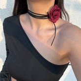 Flower Lace Up Choker