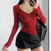 Button Knitwear Sweater