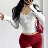 Button Knitwear Sweater