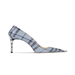 Striped Mid Heel Pumps - 6cm