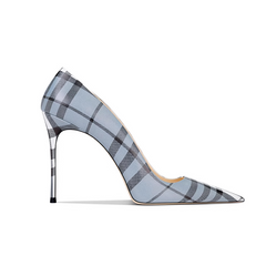 Striped Mid Heel Pumps - 8cm