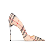 Striped High Heel Pumps - 10cm