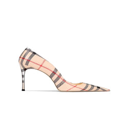 Striped Mid Heel Pumps - 6cm