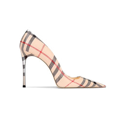 Striped Mid Heel Pumps - 8cm