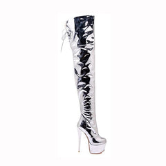 Stiletto High Heel Over The Knee Platform Boots