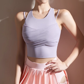 Yoga Pilates Double Layer Fitted Sports Bra