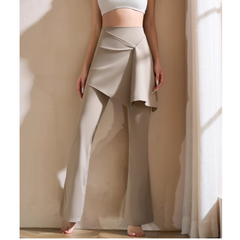 Yoga Pilates Double Layers Fitted Stretch Leggings