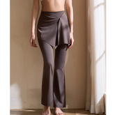 Yoga Pilates Double Layers Fitted Stretch Leggings