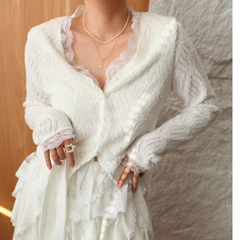 Lace Knitwear Cardigan