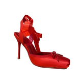 Lace Up High Heel Sandals