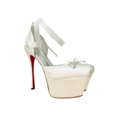 Lace Up High Heel Platform Sandals