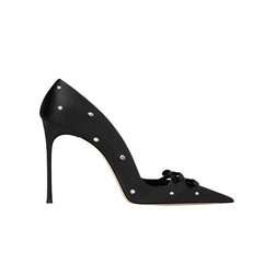 Diamante Mid Heel Pumps - 8cm