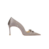 Diamante Mid Heel Pumps - 6cm