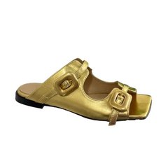 Buckled Slippers Slides