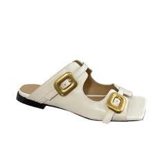 Buckled Slippers Slides