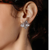 Diamante Braided Earrings - Pair