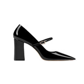 Buckled Block Heel Pumps - 6cm
