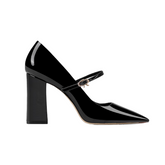 Buckled Block Heel Pumps - 8cm