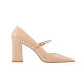 Buckled Block Heel Pumps - 6cm