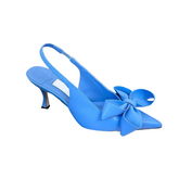 Bow Kitten Heel Sandals