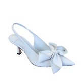 Bow Kitten Heel Sandals