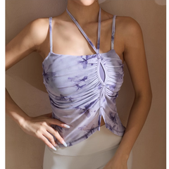 Yoga Pilates Printed Fitted Sports Bra